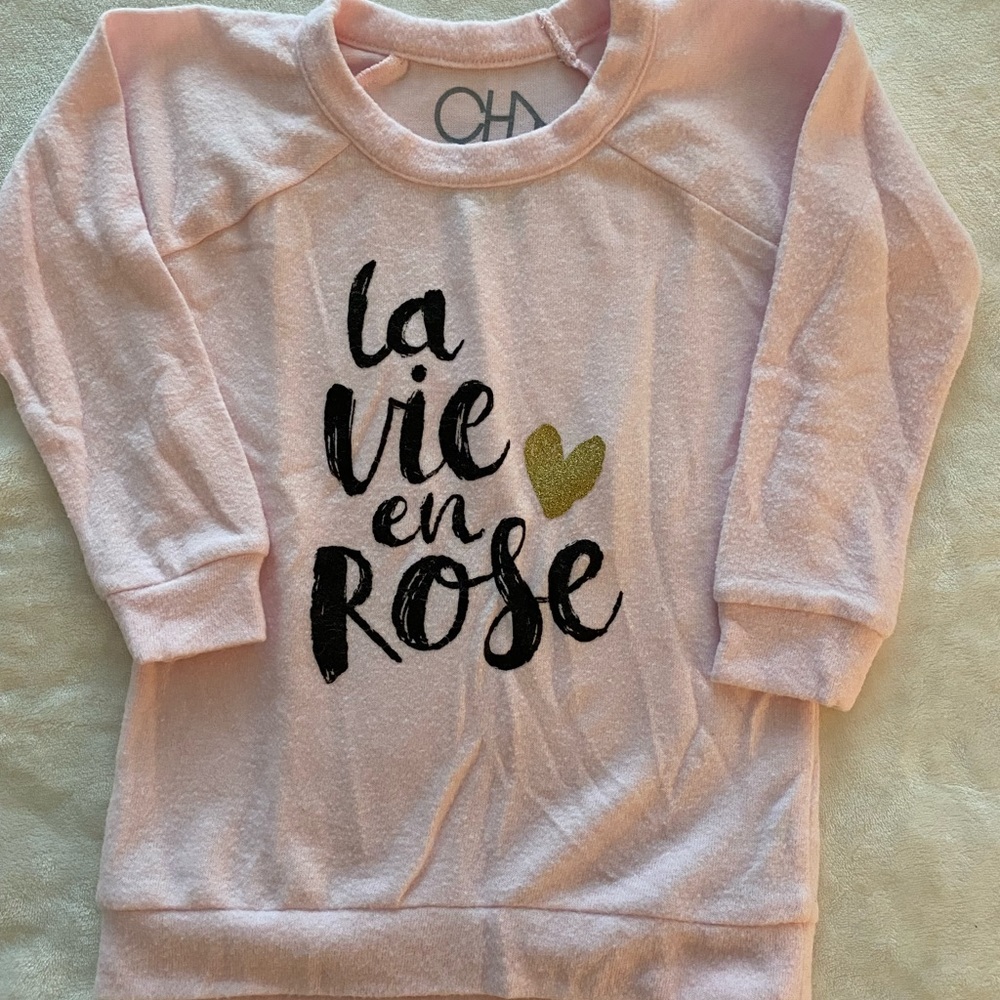 Girls cozy fleece sweatshirt